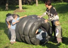 Kinderkirmes beim Herbst und Weinfest - 